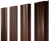 Штакетник М-образный В с прямым резом 0,45 Print Elite Choco Wood TwinColor Центр Кровли