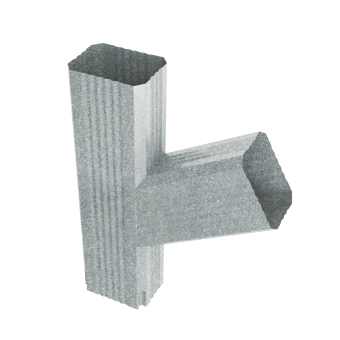 картинка Тройник прямоугольный правый Vortex Lite Zn Центр Кровли