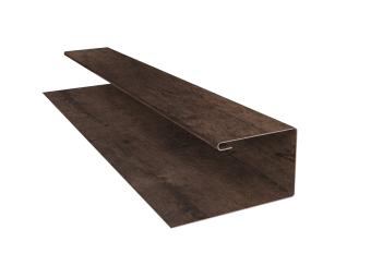 картинка Планка П-образная БХ new 0,45 Print-Double Premium Antique Wood (3м) Центр Кровли