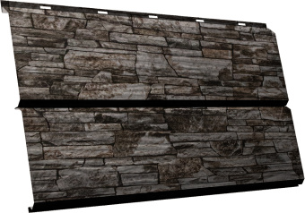 картинка ЭкоБрус 3D 0,345 Grand Line 0,45 Print Elite с пленкой Fine Stone TwinColor Центр Кровли