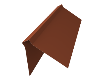 фото Планка конька плоского 220х50х220 0,5 Velur X RAL 8004 терракота (3м) Центр Кровли картинка Планка конька плоского 220х50х220 0,5 Velur X RAL 8004 терракота (3м) Центр Кровли