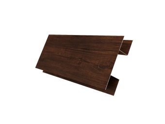 картинка Планка H-образная БХ new 0,45 Print-Double Premium Cherry Wood Dark F (3м) Центр Кровли
