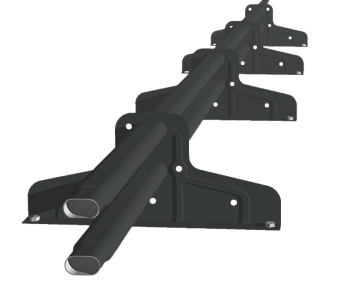 фото Снегозадержатель Стандарт Т4 d 40х20 RAL 7016 (3м) оцинкованный Центр Кровли картинка Снегозадержатель Стандарт Т4 d 40х20 RAL 7016 (3м) оцинкованный Центр Кровли