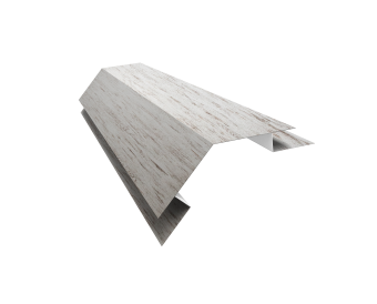 картинка Угол внешний сложный 75х75 135 градусов 0,45 Print Elite Snow Wood TwinColor (2м) Центр Кровли