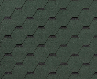 картинка Черепица гибкая RoofShield Фемили Лайт Стандарт зеленый с оттенением Центр Кровли