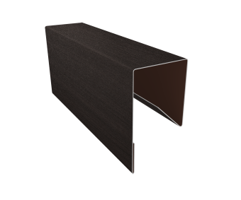 фото Планка П-образная заборная 17 0,45 Print Elite Coffee Wood TwinColor (2м) Центр Кровли картинка Планка П-образная заборная 17 0,45 Print Elite Coffee Wood TwinColor (2м) Центр Кровли