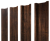 Штакетник П-образный В с прямым резом 0,45 Print-Double Premium Cherry Wood Dark F Центр Кровли