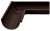Угол желоба внутренний GL PE Matt 90 гр 125 мм RR 32 темно-коричневый Центр Кровли