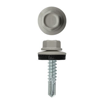 фото Саморез по металлу 5,5х25 (250шт) сверло №3 RAL 7004 Центр Кровли картинка Саморез по металлу 5,5х25 (250шт) сверло №3 RAL 7004 Центр Кровли