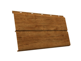 картинка ЭкоБрус 0,345 Gofr 0,45 Print Elite Golden Wood TwinColor Центр Кровли
