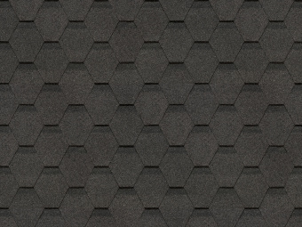 фото Черепица гибкая Docke Pie Original Шестигранник серый Центр Кровли картинка Черепица гибкая Docke Pie Original Шестигранник серый Центр Кровли