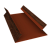 Планка угла внутреннего составная верхняя 0,45 Print Elite Cherry Wood TwinColor (2м) Центр Кровли