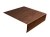 Планка лобовая/околооконная простая 190х50 0,45 Print-Double Premium Golden Wood Fresh (2м) Центр Кровли