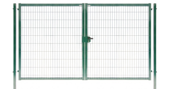 картинка Ворота Medium New Lock 2,03х3,5 RAL 6005 Центр Кровли
