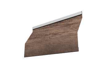 картинка Ламель забора жалюзи Milan Slim 0,45 Print Premium с пленкой Almond Wood Fresh Центр Кровли
