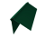 Планка конька плоского 220х50х220 0,45 PE-Double с пленкой RAL 6005 зеленый мох (3м) Центр Кровли