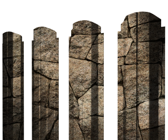 фото Штакетник П-образный А фигурный 0,45 Print Elite King Stone TwinColor Центр Кровли картинка Штакетник П-образный А фигурный 0,45 Print Elite King Stone TwinColor Центр Кровли