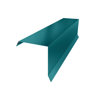 картинка Планка торцевая 95х95 0,45 PE с пленкой RAL 5021 водная синь (3м) Центр Кровли