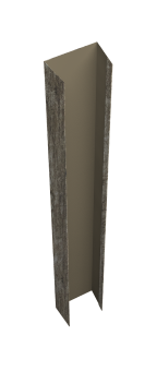 картинка Крепежная планка верхняя Texas 0,45 Print Elite Nordic Wood TwinColor (1,8м) Центр Кровли