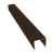 Планка П-образная заборная 24 0,45 Print Elite Coffee Wood TwinColor (3м) Центр Кровли