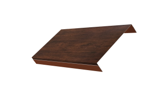 картинка Ламель обратная 150 забора жалюзи Texas 0,45 Print Premium с пленкой Cherry Wood Dark FTC Центр Кровли