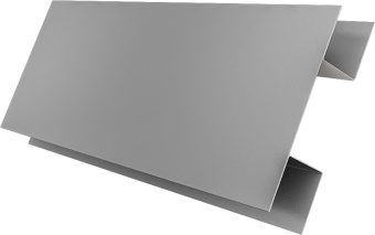 картинка Планка H-образная Экобрус Grand Line 0,45 Drap ТХ RAL 7004 сигнальный серый (2м) Центр Кровли