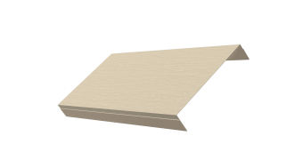 картинка Ламель обратная 150 забора жалюзи Texas 0,45 Print Elite с пленкой Milky Wood TwinColor Центр Кровли