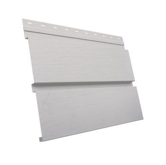 картинка Софит металлический Квадро Брус без перфорации 0,45 Print Elite с пленкой Milky Wood TwinColor Центр Кровли