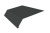 Планка карнизная 135х50 Фартук S14 над желобом 0,5 Satin с пленкой RAL 7016 антрацитово-серый (2м) Центр Кровли