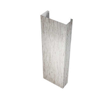 картинка Полустолб для С21 0,45 Print Elite с пленкой Snow Wood TwinColor (L1,8) Центр Кровли