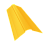 Планка конька фигурного 100x100 0,45 PE с пленкой RAL 1018 цинково-желтый (3м) Центр Кровли