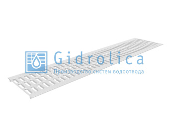 картинка Решетка водоприемная Gidrolica Standart РВ -20.24.100 - штампованная стальная оцинкованная, кл. А15 (528) Центр Кровли