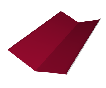 фото Планка ендовы нижней 300х300 0,45 PE с пленкой RAL 3003 рубиново-красный (2м) Центр Кровли картинка Планка ендовы нижней 300х300 0,45 PE с пленкой RAL 3003 рубиново-красный (2м) Центр Кровли