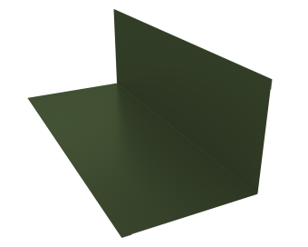 картинка Планка примыкания 130х160мм 0,5 Satin Matt TX RAL 6020 хромовая зелень (3м) Центр Кровли