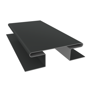 картинка Планка H-образная стыковочная сложная 0,45 Drap ST RAL 7016 антрацитово-серый (2м) Центр Кровли