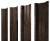 Штакетник П-образный В с прямым резом 0,45 Print Elite Antique Wood TwinColor Центр Кровли
