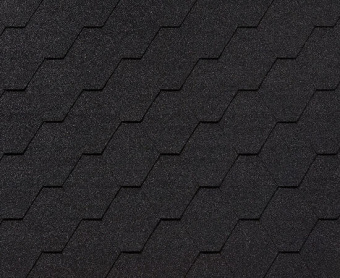 картинка Черепица гибкая RoofShield Фемили Эко Лайт Стандарт графитно-черный Центр Кровли