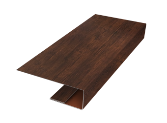 картинка J-Профиль 12мм 0,45 Print Premium Cherry Wood Dark FTC (3м) Центр Кровли