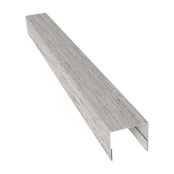 картинка Планка П-образная заборная 24 0,45 Print Elite Snow Wood TwinColor (2,5м) Центр Кровли