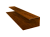 Планка П-образная Экобрус Grand Line 0,45 Print-Double Premium Golden Wood Intense F (2м) Центр Кровли