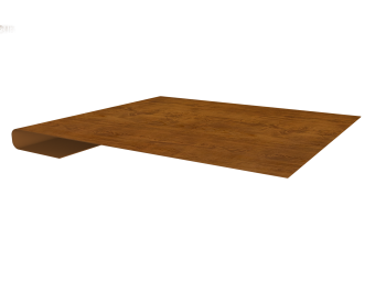 картинка Планка завершающая 0,45 Print Elite Golden Wood TwinColor (2м) Центр Кровли