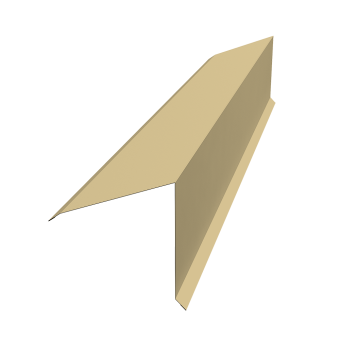 фото Планка конька односкатной кровли 160x160 0,4 PE с пленкой RAL 1014 слоновая кость (2м) Центр Кровли картинка Планка конька односкатной кровли 160x160 0,4 PE с пленкой RAL 1014 слоновая кость (2м) Центр Кровли