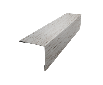 картинка Планка завершающая 50х50 жалюзи Milan 0,45 Print Elite Snow Wood TwinColor (2,5м) Центр Кровли