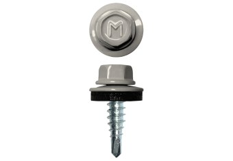 фото Саморез по металлу Daxmer 4,8х19 (250шт) сверло №2 RAL 9010 Центр Кровли картинка Саморез по металлу Daxmer 4,8х19 (250шт) сверло №2 RAL 9010 Центр Кровли