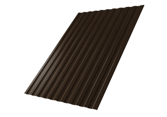 картинка Профнастил С8A v02 Grand Line 0,45 Print Elite с пленкой Coffee Wood TwinColor Центр Кровли