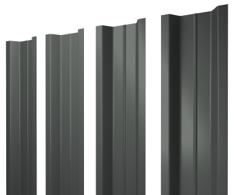 фото Штакетник П-образный В с прямым резом 0,45 PE RAL 7005 мышино-серый Центр Кровли картинка Штакетник П-образный В с прямым резом 0,45 PE RAL 7005 мышино-серый Центр Кровли