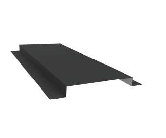 картинка Планка кожуха сегментного 150 0,5 Satin с пленкой RAL 7016 антрацитово-серый (0,8м) Центр Кровли