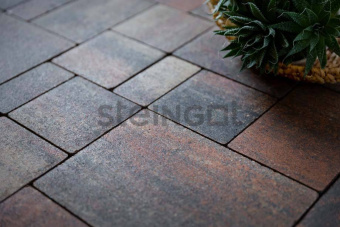 картинка Плитка тротуарная Steingot Colormix Бавария высота 60мм Stein Ferro частичный прокрас Центр Кровли