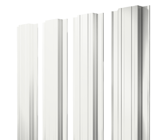 фото Штакетник Прямоугольный с прямым резом 0,5 PE RAL 9003 сигнальный белый Центр Кровли картинка Штакетник Прямоугольный с прямым резом 0,5 PE RAL 9003 сигнальный белый Центр Кровли