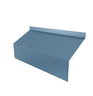 фото Ламель забора жалюзи Milan/Milan new стартовая/финишная для калиток и ворот 0,45 Drap TX RAL 5024 пастельно-синий Центр Кровли картинка Ламель забора жалюзи Milan/Milan new стартовая/финишная для калиток и ворот 0,45 Drap TX RAL 5024 пастельно-синий Центр Кровли